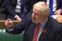 A video grab from footage broadcast by the UK Parliaments Parliamentary Recording Unit (PRU) shows Britains Prime Minister Boris Johnson speaking in the House of Commons in London on October 29, 2019, during a debate on the Early Parliamentary General Election Bill: Second Reading. - Britain looked set Tuesday for a pre-Christmas election after the main opposition Labour party backed Prime Minister Boris Johnsons push for an early vote to try to overcome the lengthening political deadlock caused by Brexit. Conservative leader Johnson -- overseeing a minority government -- is trying to lead Britain out of the deep crisis engulfing its EU departure that was meant to take place this Thursday. (Photo by HO / various sources / AFP) / RESTRICTED TO EDITORIAL USE - MANDATORY CREDIT  AFP PHOTO / PRU  - NO USE FOR ENTERTAINMENT, SATIRICAL, MARKETING OR ADVERTISING CAMPAIGNS