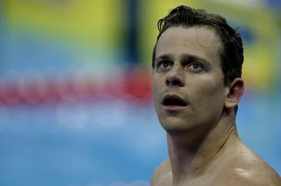 Hangzhou (China), 14/12/2018: o brasileiro Cesar Cielo durante o Mundial de piscina curta de natação. 