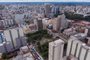  CAXIAS DO SUL, RS, BRASIL, 01/11/2019. Vista aérea da praça Dante Alighieri. (Luis Henrique Bisol Ramon/Especial)