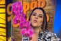 Clique exclusivo para Sinal Aberto, Flávia Requião: Shana Müller ganha flores nos bastidores do Galpão Crioulo.