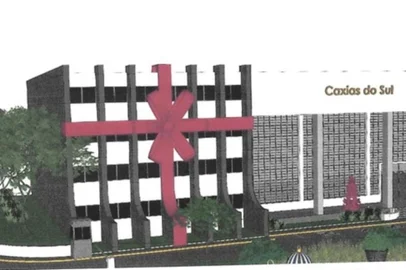Decoração de Natal da prefeitura de Caxias do Sul.