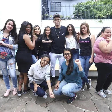  PORTO ALEGRE, RS, BRASIL, 03/11/2019:  Fãs que tatuaram Mc Jean PaulIndexador: ISADORA NEUMANN