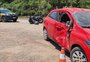 Acidente entre moto e carro deixa três pessoas feridas na BR-386