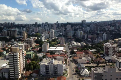 Vista aérea de Bento Gonçalves, desempenho sócioeconômico
