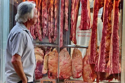  PORTO ALEGRE, RS, BRASIL, 06/11/2018 - As fotos foram tiradas nos açougues do mercado público de Porto Alegre. (FOTOGRAFO: FERNANDO GOMES / AGENCIA RBS)