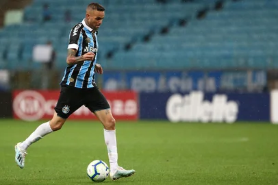  Porto Alegre, RS, BRASIL - Grêmio e Corinthians jogaram na Arena pelo Campeonato Brasileiro, série A. Jogo ficou empatado em 0 X 0. Luan.