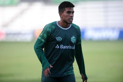  CAXIAS DO SUL, RS, BRASIL. (19/03/2019)Treino do Juventude no Estado Alfredo Jaconi em Caxias do Sul. Na foto, Bruno Camilo. (Antonio Valiente/Agência RBS)