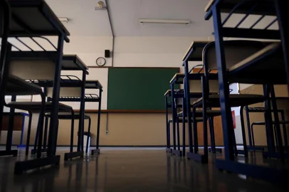  CAXIAS DO SUL, RS, BRASIL (19/11/2019)Adesão total à greve na Escola Estadual de Ensíno Médio Rachel Galliari Grazziotin. (Antonio Valiente/Agência RBS)