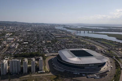  PORTO ALEGRE, RS, BRASIL - Imagens da Arena do Grêmio para especial de aniversário de 07 anos do Estádio.