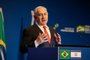  Israeli Prime Minister Benjamin Netanyahu speaks during the opening ceremony of the Brazilian Ministry Trade And Investment Promotion Agency in Jerusalem on December 15, 2019. (Photo by Gil COHEN-MAGEN / AFP)Editoria: FINLocal: JERUSALEMIndexador: GIL COHEN-MAGENSecao: economy (general)Fonte: AFPFotógrafo: STR<!-- NICAID(14359643) -->