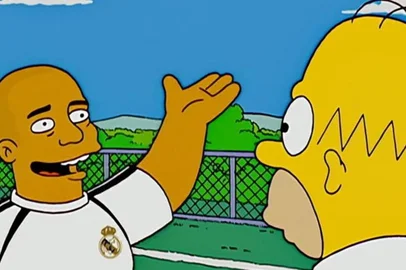 Ronaldo em Os Simpsons<!-- NICAID(14361092) -->