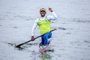 HUACHO (Peru), 27/7/2019: o canoísta brasileiro Isaquias Queiroz nas disputas da canoagem velocidade dos Jogos Pan-Americanos de Lima 2019.