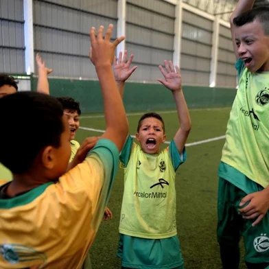  CAXIAS DO SUL, RS, BRASIL, 25/11/2019Projeto virando o jogo realizado pelo Clube do Juventude no Centro de Treinamento.(Lucas Amorelli/Agência RBS)