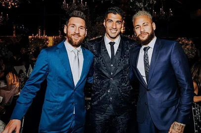  Messi, Luis Suárez e Neymar no resort Enjoy, em Punta del Este.