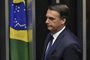  Brazils newly sworn-in President Jair Bolsonaro is pictured during his inauguration ceremony, at the Congress in Brasilia on January 1, 2019. - Bolsonaro takes office with promises to radically change the path taken by Latin Americas biggest country by trashing decades of centre-left policies. (Photo by NELSON ALMEIDA / AFP)Editoria: POLLocal: BrasíliaIndexador: NELSON ALMEIDASecao: governmentFonte: AFPFotógrafo: STF