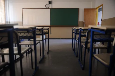  CAXIAS DO SUL, RS, BRASIL (19/11/2019)Adesão total à greve na Escola Estadual de Ensíno Médio Rachel Galliari Grazziotin. (Antonio Valiente/Agência RBS)