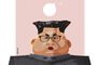 Kim Jon-un na caricatura feita por Gabriel Renner