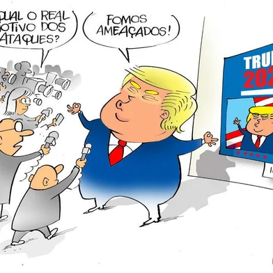 charge de Iotti publicada em 6 de janeiro de 2020