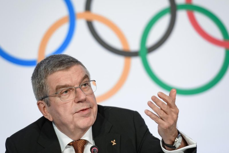  International Olympic Committee (IOC) president Thomas Bach attends a press conference closing an executive board meeting at the IOC headquarters in Lausanne, on January 9, 2020. - The 3rd Winter Youth Olympic Games Lausanne 2020 will take place from 9 to 22 January 2020. (Photo by Fabrice COFFRINI / AFP)Editoria: SPOLocal: LausanneIndexador: FABRICE COFFRINISecao: sports eventFonte: AFPFotógrafo: STF<!-- NICAID(14382309) -->
