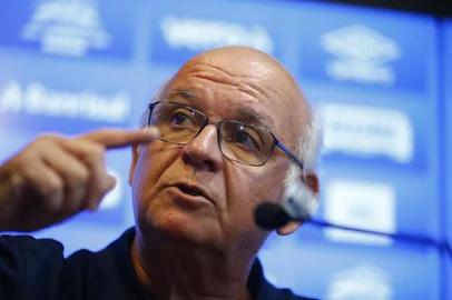  PORTO ALEGRE, RS, BRASIL - 16.01.2020 - Coletiva de Romildo Bolzan Jr e Klaus Câmara. (Foto: Félix Zucco/Agencia RBS)