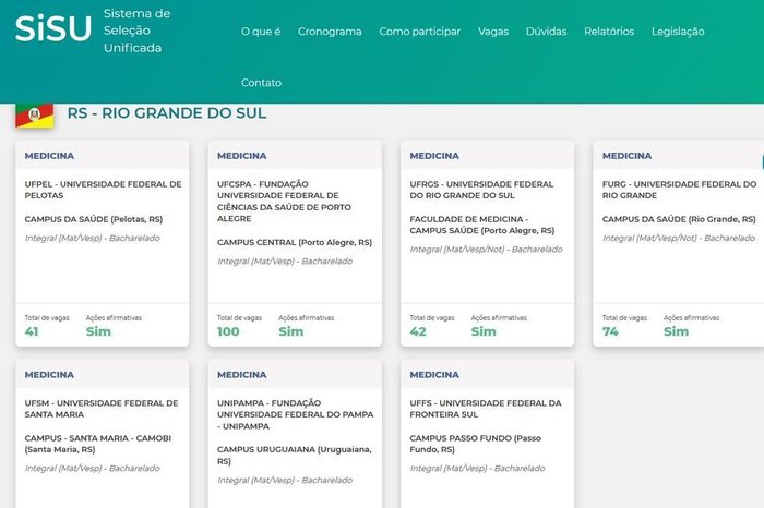 Sisu Medicina: qual é a menor nota de corte?