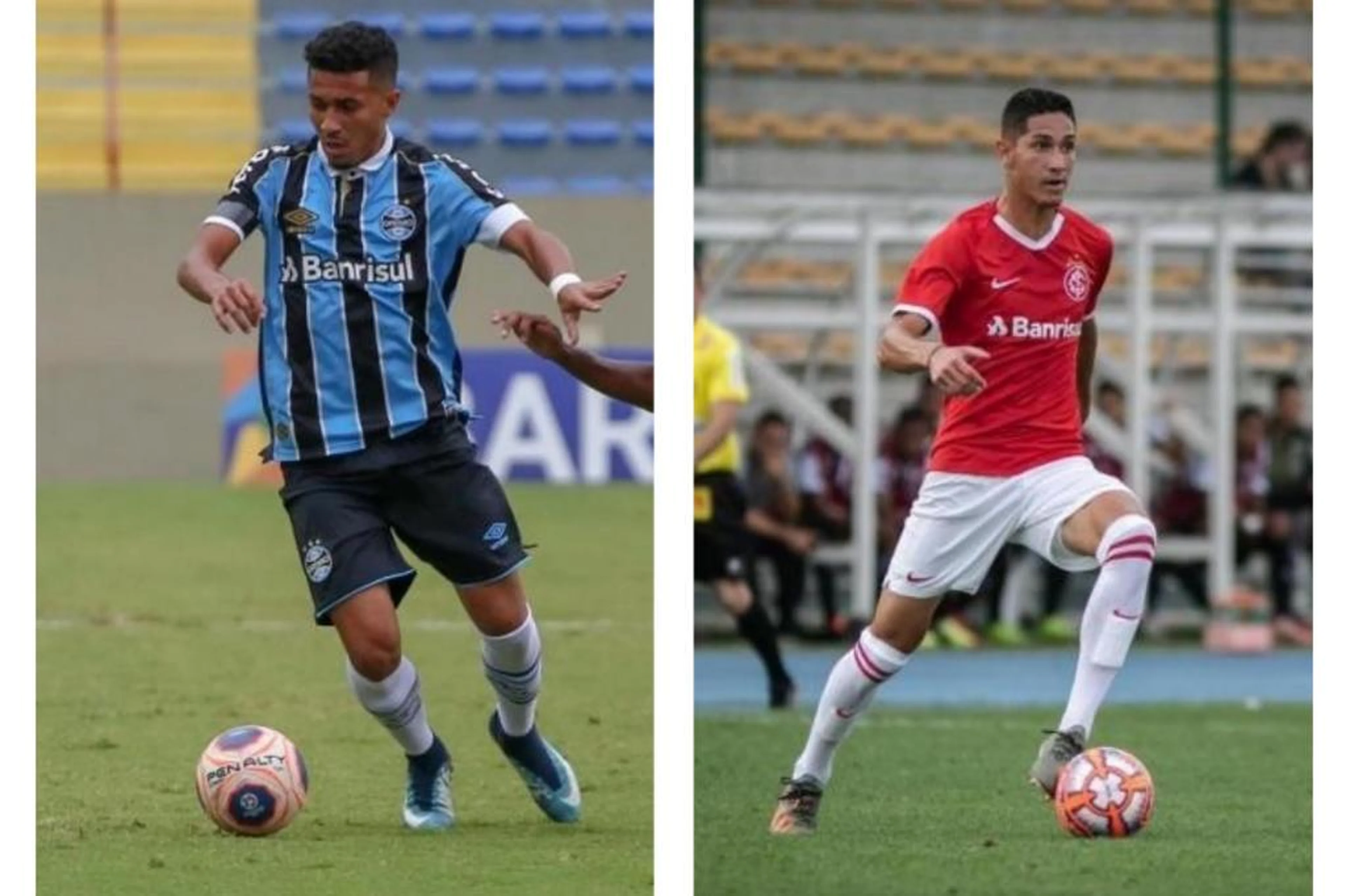 Montagem sobre fotos/Guilherme Rodrigues/Grêmio e Arquivo pessoal