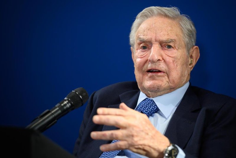 Hungarian-born US investor and philanthropist George Soros delivers a speech on the sideline of the World Economic Forum (WEF) annual meeting, on January 23, 2020 in Davos, eastern Switzerland. (Photo by FABRICE COFFRINI / AFP)<!-- NICAID(14397885) -->