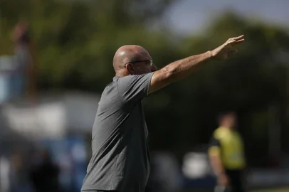  SÃO LEOPOLDO, RS, BRASIL - 09.02.2020 - Pré-jogo de Aimoré x Grêmio no Estádio Cristo Rei, pela 5ª rodada do Campeonato Gaúcho. (Foto: Isadora Neumann/Agencia RBS)<!-- NICAID(14413276) -->