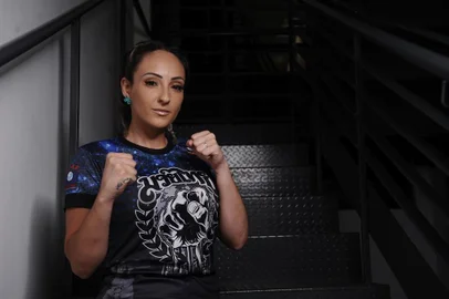  CAXIAS DO SUL, RS, BRASIL (12/03/2020)A bento-gonçalvense Vandressa Balestra Pellizzari, será a representante da Serra Gaúcha no Mundial de muay-thai. A competição ocorre entre os dias 11 a 20 de março, em Bangkok, na Tailândia. (Antonio Valiente/Agência RBS)