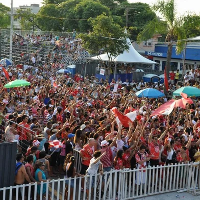  Apuração do Carnaval em Uruguaiana.Cova da Onça, escola vencedora do carnaval de Uruguaiana.<!-- NICAID(8031382) -->