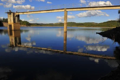  CAXIAS DO SUL, RS, BRASIL, 02/07/2012. Nível da represa do Faxinal está baixo. (Porthus Junior/Pioneiro)