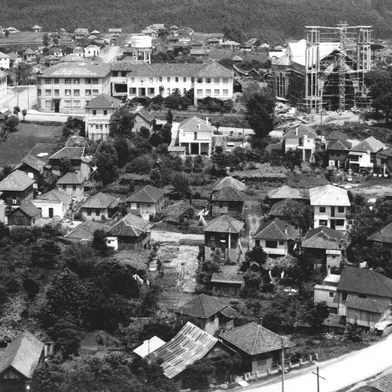 Fotos antigas da Igreja Imaculada Conceição (Igreja dos Capuchinhos), em comemoração ao aniversário de 55 anos da Igreja. Fonte: Divulgação Fotógrafo: Não se aplica