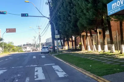 Faixa de segurança apagada na Perimetral Norte. Foto para o projeto Família Pedrosa, a Família Pedestre.<!-- NICAID(14443188) -->