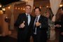 Secretário de Comunicação, Fábio Wajngarten, ao lado do presidente Jair Bolsonaro durante viagem aos Estados Unidos. ESTADOS UNIDOS, 8/03/2020.<!-- NICAID(14448631) -->