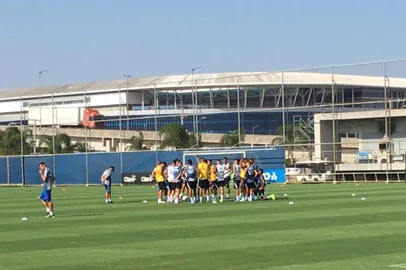 grêmio treina no ct luiz carvalho<!-- NICAID(14451068) -->