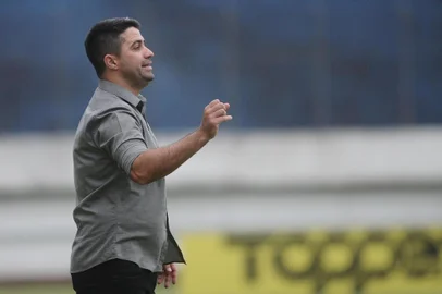  CAXIAS DO SUL, RS, BRASIL (15/03/2020)3a Rodada do Campeonato Gaúcho. Jogo entre Ser Caxias e Novo Hamburgo a portas fechadas no Estádio Centenário. (Antonio Valiente/Agência RBS)<!-- NICAID(14452156) -->