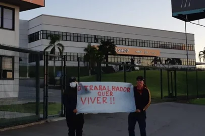 Protesto de metalúrgicos.<!-- NICAID(14457052) -->