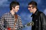 Noel Gallagher and Liam Gallagher of Oasis <!-- NICAID(8018836) -->
