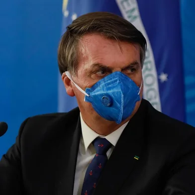  Coletiva de Imprensa do Presidente da RepuÌblica, Jair Bolsonaro e Ministro da SaÃºde, Luiz Henrique Mandetta.<!-- NICAID(14457777) -->