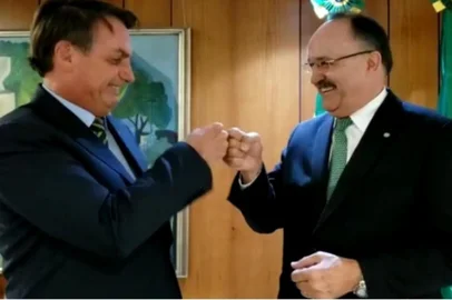Mauro Pereira e Jair Bolsonaro<!-- NICAID(14461560) -->