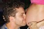 Ator Thiago Fragoso com a atriz Mariana Vaz, grávida do seu segundo menino.<!-- NICAID(14462217) -->