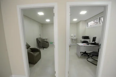  CAXIAS DO SUL, RS, BRASIL, 27/03/2020Hospital Virvi. Ala para dedicada a pacientes com Coronavírus.(Lucas Amorelli/Agência RBS)<!-- NICAID(14463022) -->