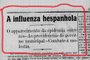 Gripe espanhola no jornal O Brazil em 11 de novembro de 1918.<!-- NICAID(14467491) -->
