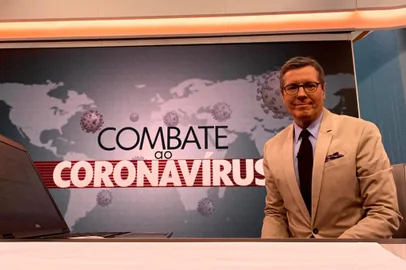 Márcio Gomes comanda o Combate ao Coronavírus, na Globo.<!-- NICAID(14470494) -->