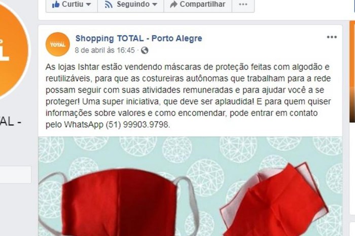 Shopping Total / Facebook / Reprodução