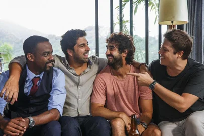Segunda temporada da série Homens? no Comedy Central, com Raphael Logam, Gabriel Louchard, Gabriel Godoy e Fábio Porchat<!-- NICAID(14472211) -->