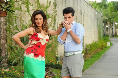    Tereza Cristina ( Christiane Torloni ) e Crô ( Marcelo Serrado )<!-- NICAID(14457532) -->
