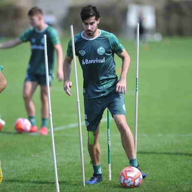  CAXIAS DO SUL, RS, BRASIL, 08/02/2019. Treino do Juventude que encara o Internacional neste domingo pelo campeonato gaúcho. Na foto, volante Ancheta. (Porthus Junior/Agência RBS)<!-- NICAID(13950692) -->