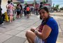 "Tô tremendo de fome", conta diarista que esperou cinco horas em fila da Caixa para saque dos R$ 600 