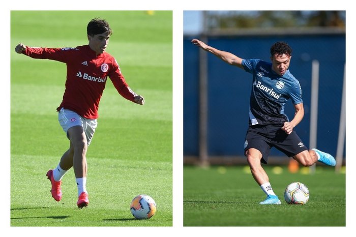 Ricardo Duarte e Lucas Uebel / Divulgação de Inter e Grêmio